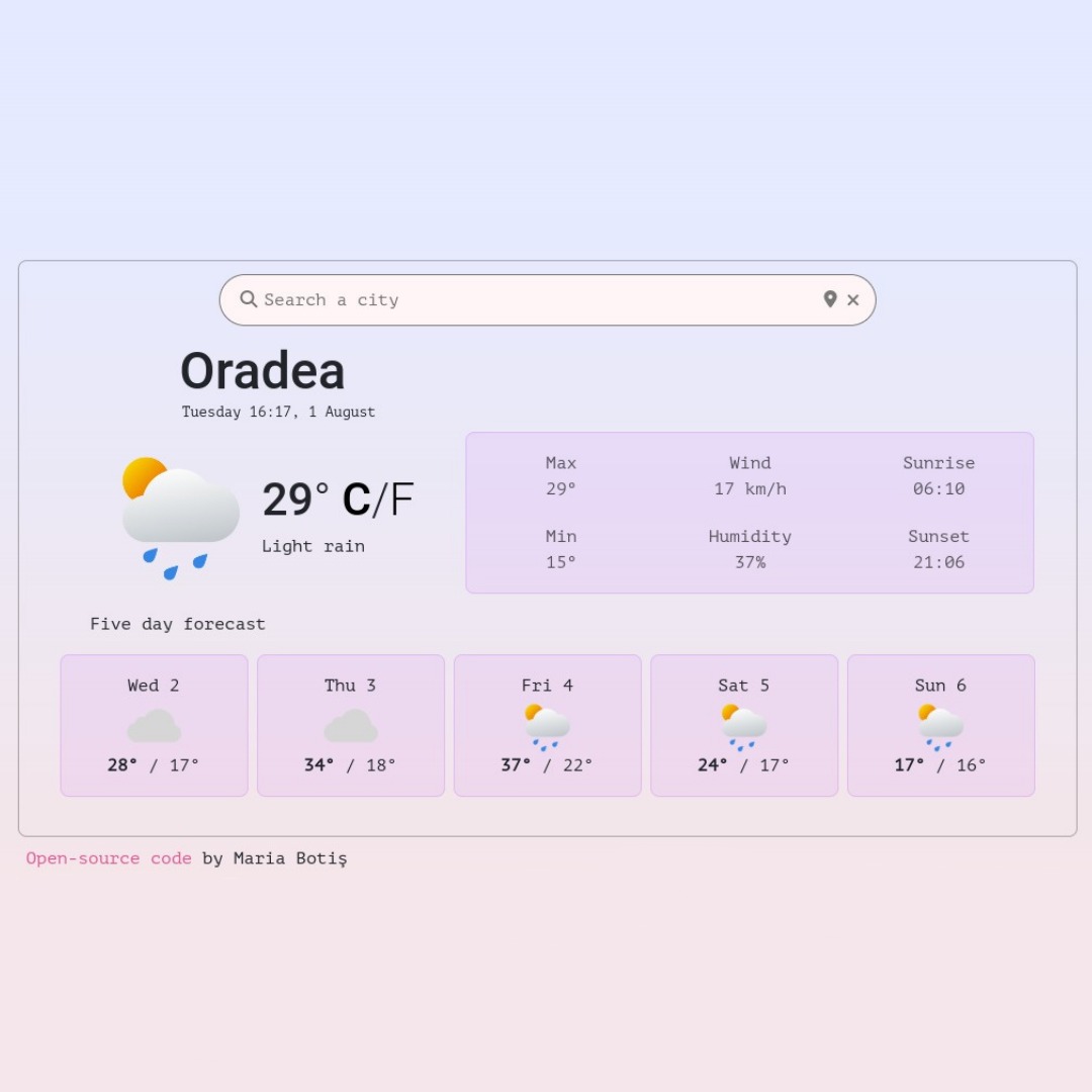 Weather App preview