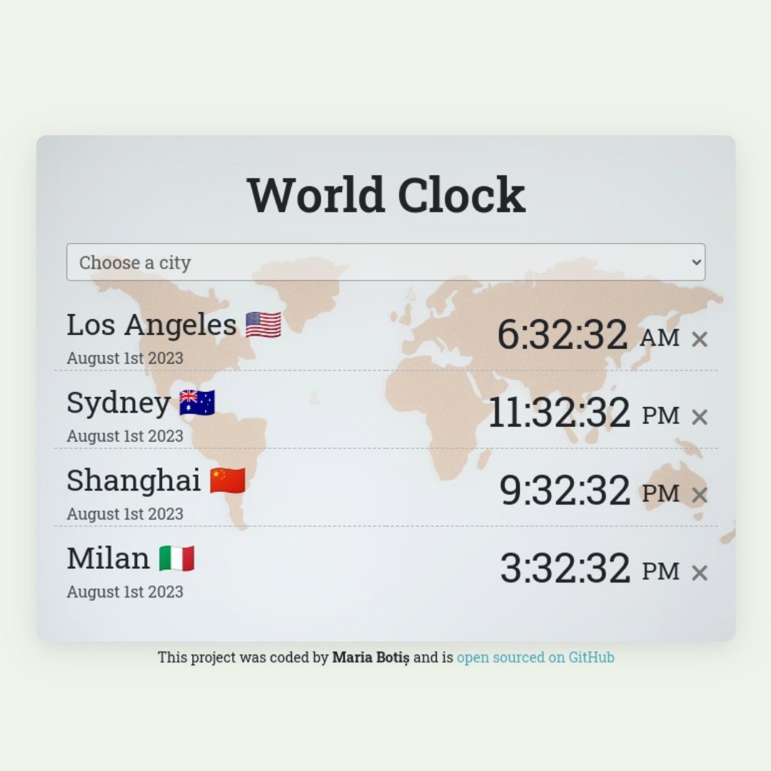 World-clock App preview